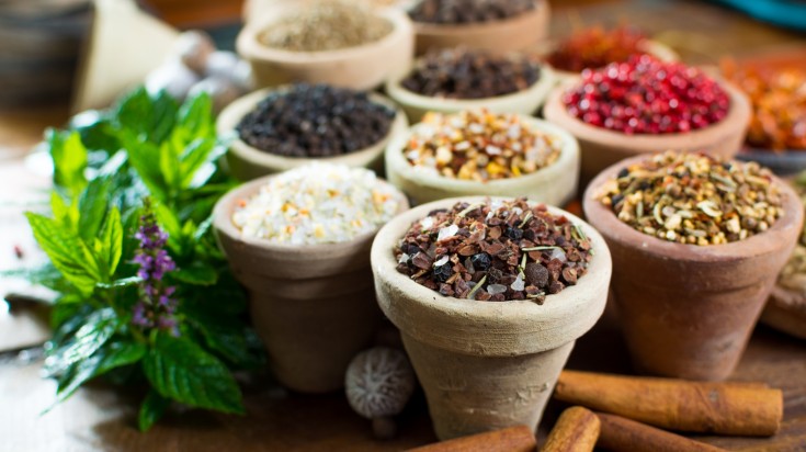 Spices used in Asian and Middle-Eastern cuisine