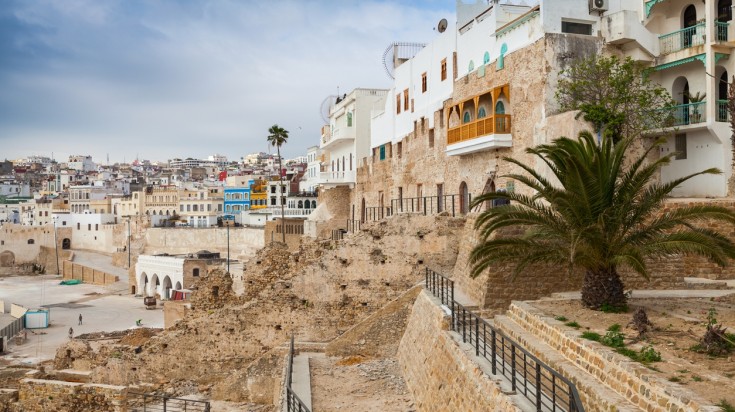 A combination of ancient and modern architecture in Tangier