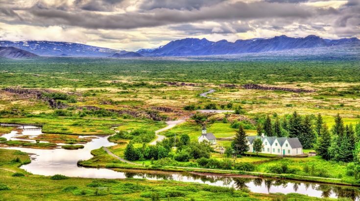 Thingvellir national park is home to a 19th century church