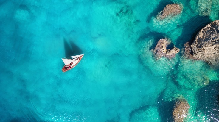 A boat on a Maldives beach as spotted in June.