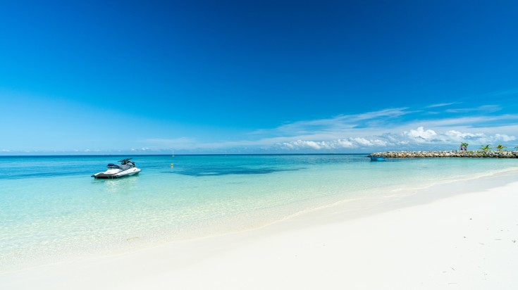 A motorboat in Mafushi island.