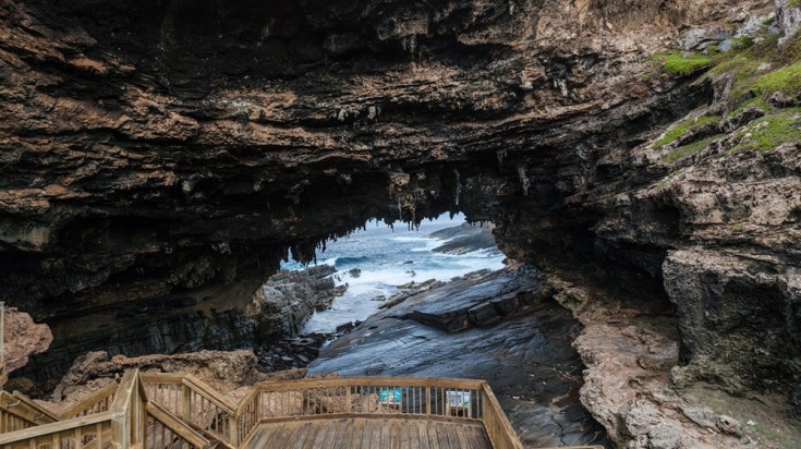 Even without seals, admirals arch is a great place to go for sightseeing.