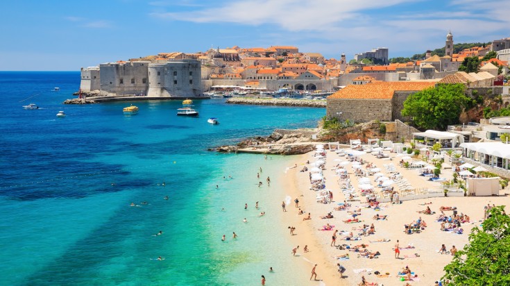 Head for the beach in Croatia in June.