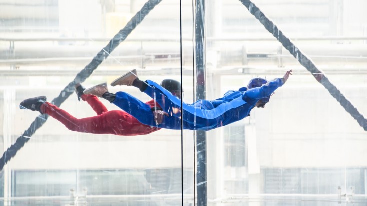 Adventures in Dubai, indoor skydiving