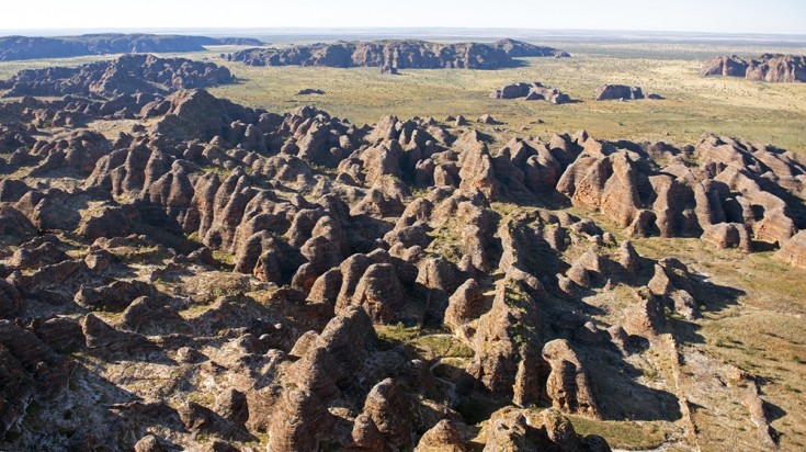 The Bungle Bungle range is best viewed from up in the air