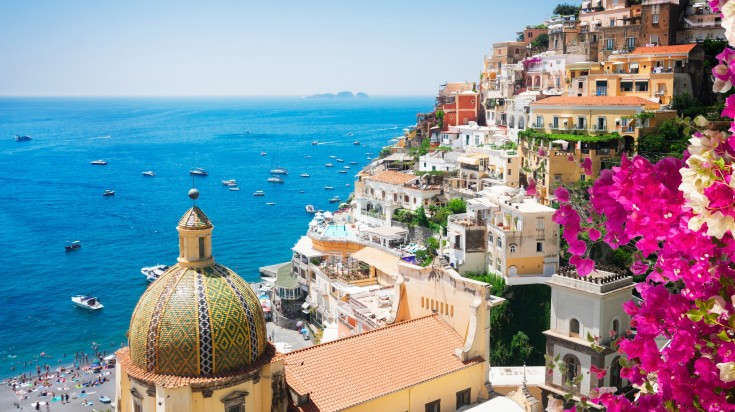 Small secluded beaches, colorful fishing villages, and looming cliff tops dominate the Amalfi coast and provide an ideal destination for water babies, beachcombers, and culture vultures alike. 