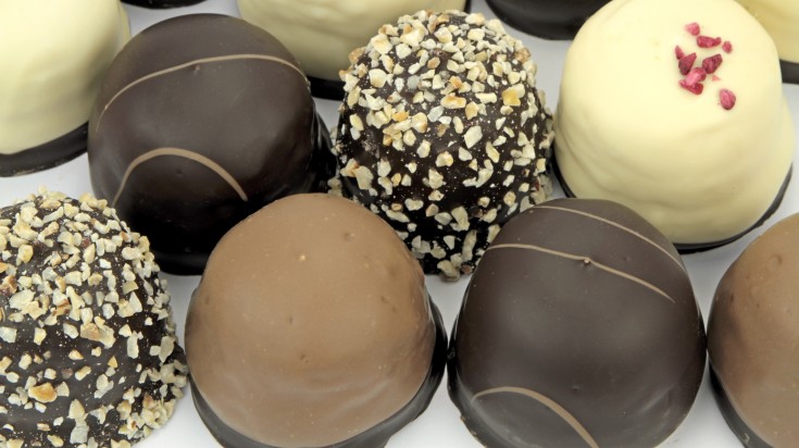 An assortment of Danish chocolates.