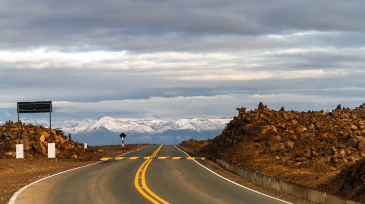 Roadway to Arequipa, Peru.