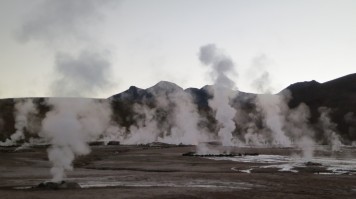 Tatio Geyser in Atacama Desert