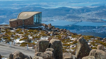 Top of Mt.Wellington in Hobart city, Tasmania island, Australia