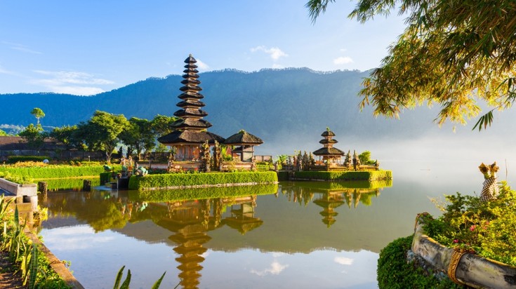 Pura Ulun Danu Bratan at Bali Indonesia