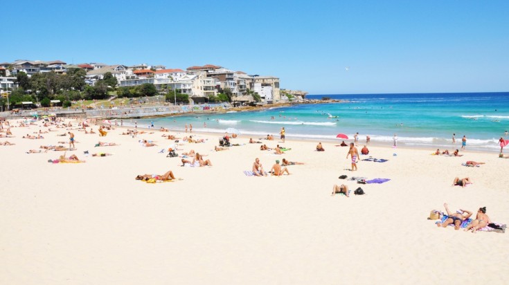 Bondi beach in Sydney is a popular destination for locals and tourists. Bondi beach in Sydney is the most popular beach in the world.