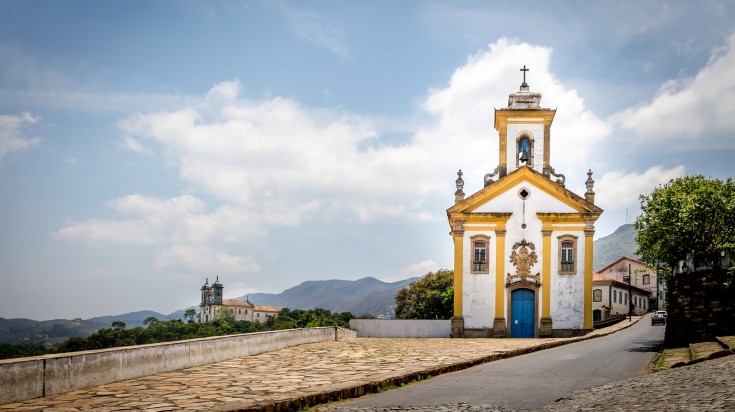 Church in Ouro Preto   Minas Gerais, Brazil