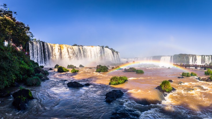 Iguazu Waterfalls in Foz Do Iguazu, Brazil