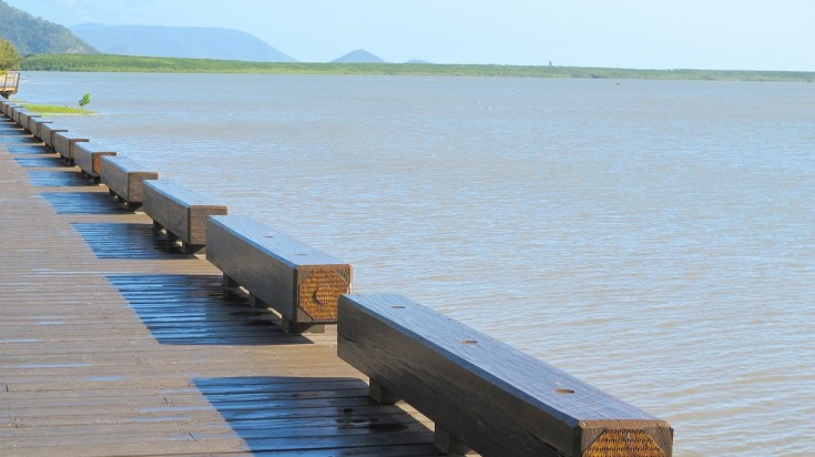 A walk on the boardwalk is a great free thing to do in Cairns. Take a walk on the boardwalk to enjoy a free thing to do in Cairns.