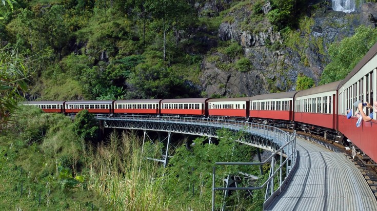 Ride through the rainforest in the revamped scenic railway to get up to greenery in Cairns. There are lots of things to do in Cairns besides diving in the GBR.