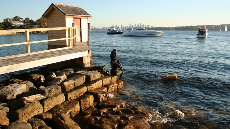 Camp Cove is perfect for beginner diving in Sydney