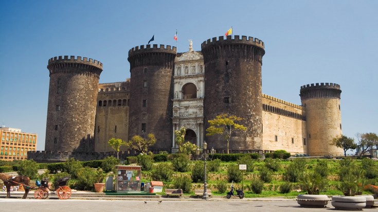 Castel Nuovo is a distinctive architecture and a famous Naples attraction.