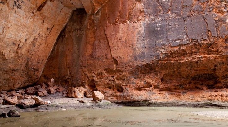 Besides the Bungle Bungle Range, the Cathedral Gorge is another highlight.