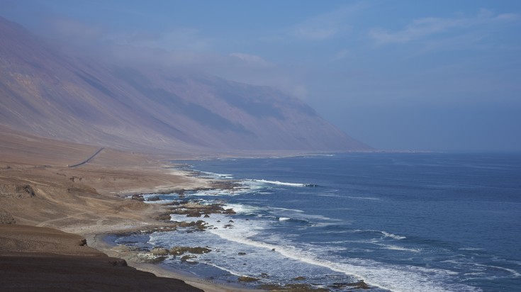 La Caleta beach in Atacama, Chile