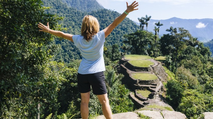 terraces of the Lost City, Colombia in January