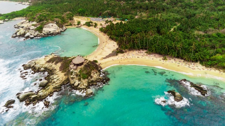 Tayrona national park in Colombia in June