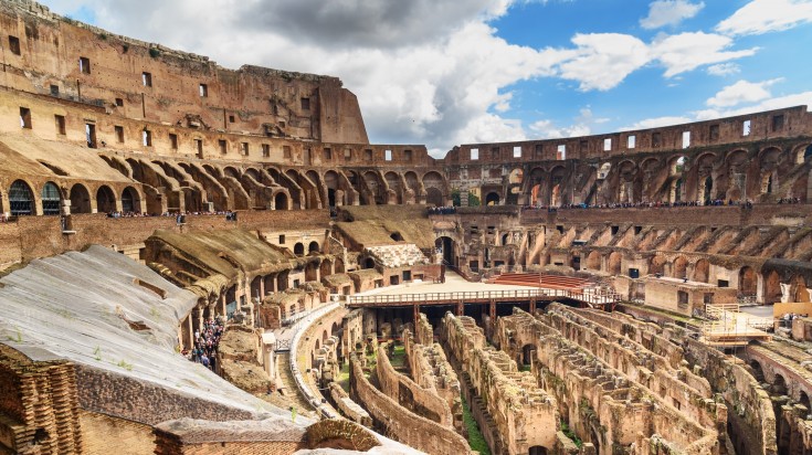 These upper rings of the structure have recently been opened to visitors after restoration work, allowing a different perspective of the landmark. The Belvedere of the Colosseum includes the third, fourth and fifth tiers.
