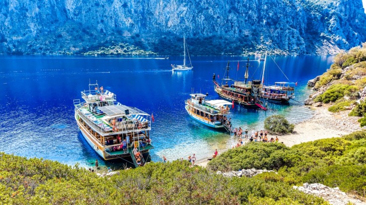 Get on a cruise tour in Turkey.