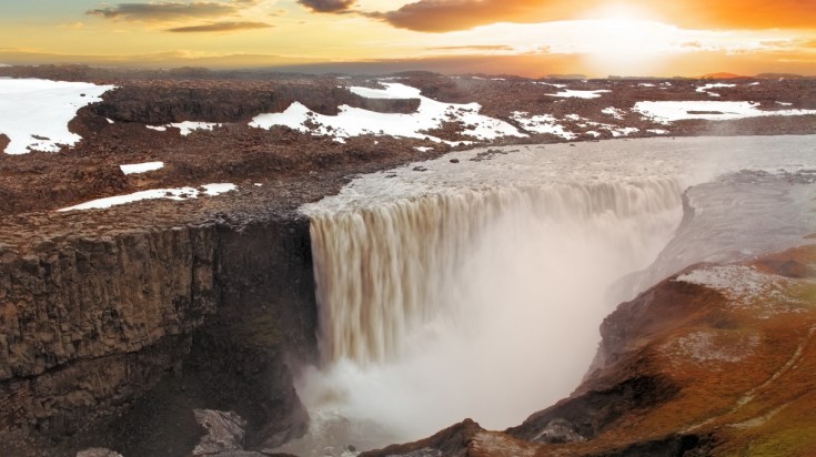 The Dettifoss waterfall in Iceland