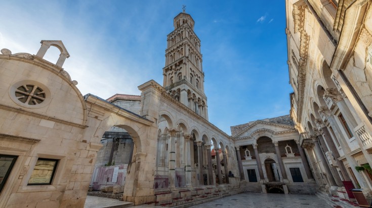 Visit the Diocletian Palace in May.