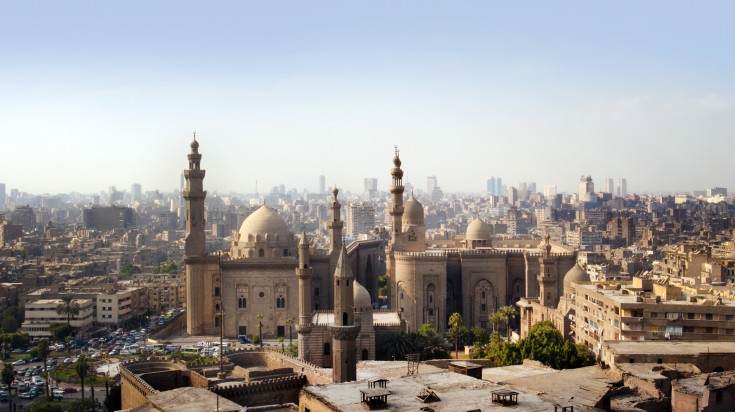 A view of the city of Cairo during winter.