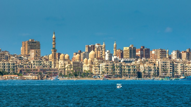 Head for the harbor in Alexandria while exploring Egypt.