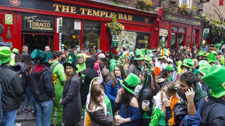 Saint Patrick's Day celebration in Dublin.