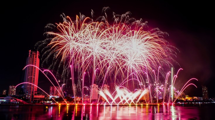 Visit Da Nang during the Fireworks Festival which is held annually.