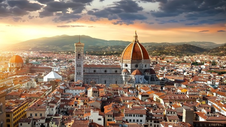 Florence is famous for its diverse landscapes and famous art.