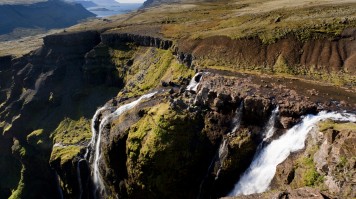 Glymur waterfall in Iceland is perfect for one day hike