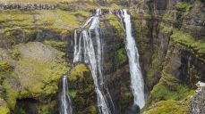 Glymur Waterfall is Iceland's tallest waterfall, located in Botnsdalur valley, Hvalfjörður. Glymur Waterfall