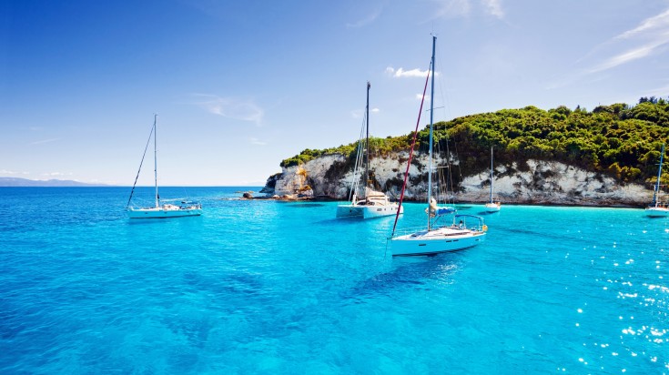 Beautiful seascape, Antipaxos island, Greece