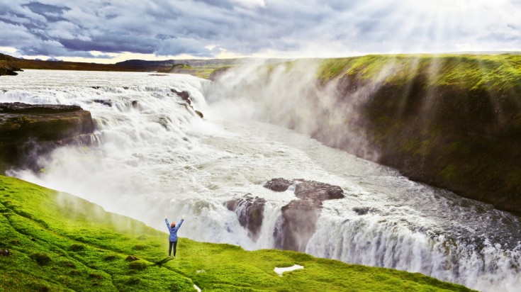 Gullfoss waterfall is on every visitor's itinerary to Iceland