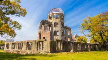 The Peace memorial park in Hiroshima was an epicenter of the bombing in WW2