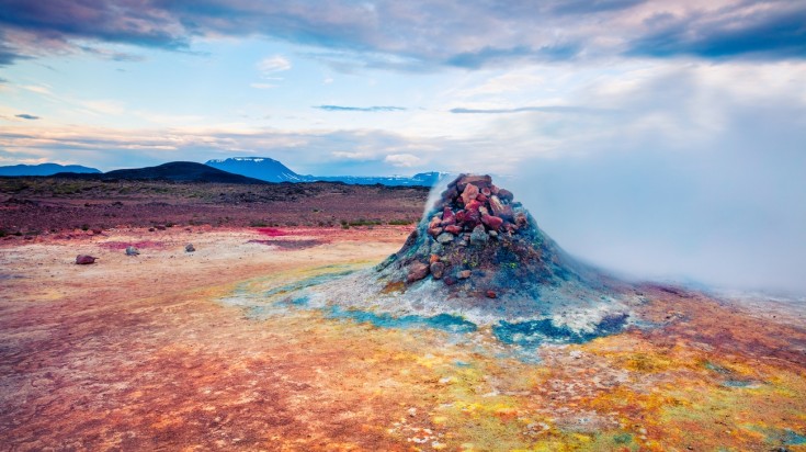 Hverarond is one of Iceland’s largest sulphur springs