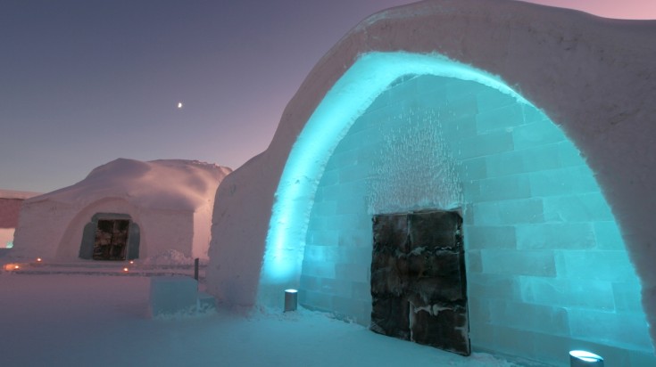 Ice hotels in Sweden