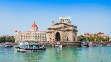 Gateway of India and the Taj Hotel by the sea