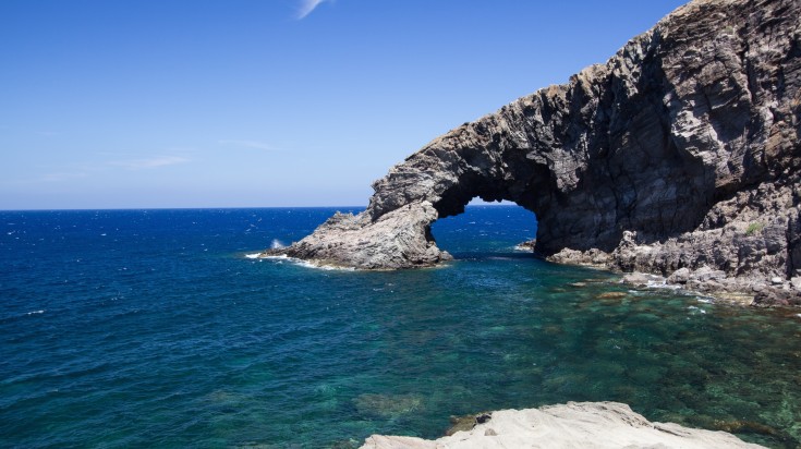 A view of Elephant arc Pantelleria,Italy