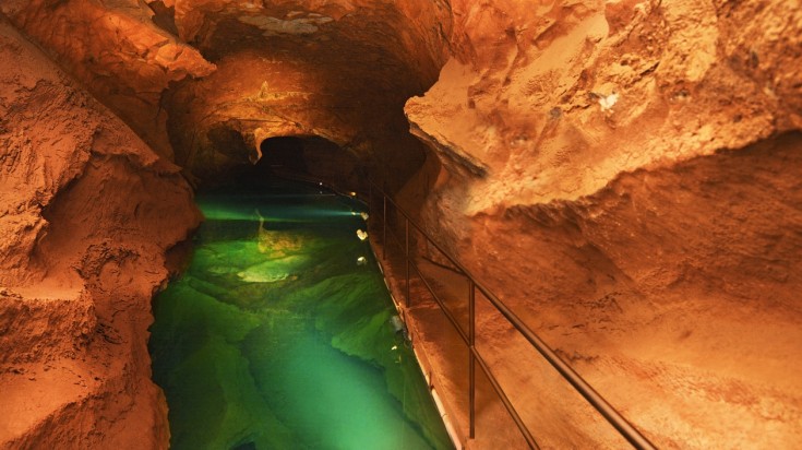 River Cave Water Pool in the Jenovalan Caves, Blue Mountains