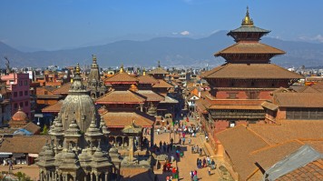 The Patan Durbar Square in Mangal Bazaar is a tourist hotspot.