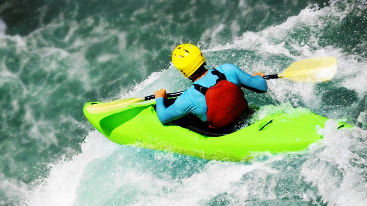 Kayaking in Seven Teacups Chile