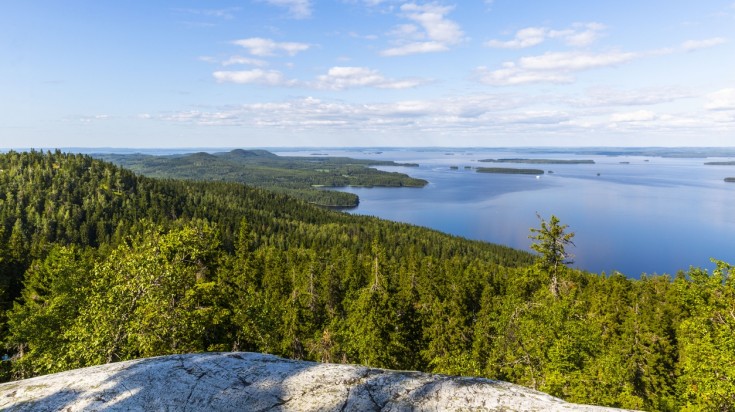 Beautiful landscape captured from the Koli National Park in Finland