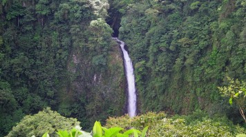 The La Fortuna waterfall within the Arenal Volcano National Park is a sight to behold. La Fotuna waterfall within the Arenal Volcano National Park is breathtaking