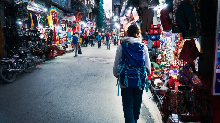 While planning a 9-day trip to Nepal, explore Thamel for souvenirs.